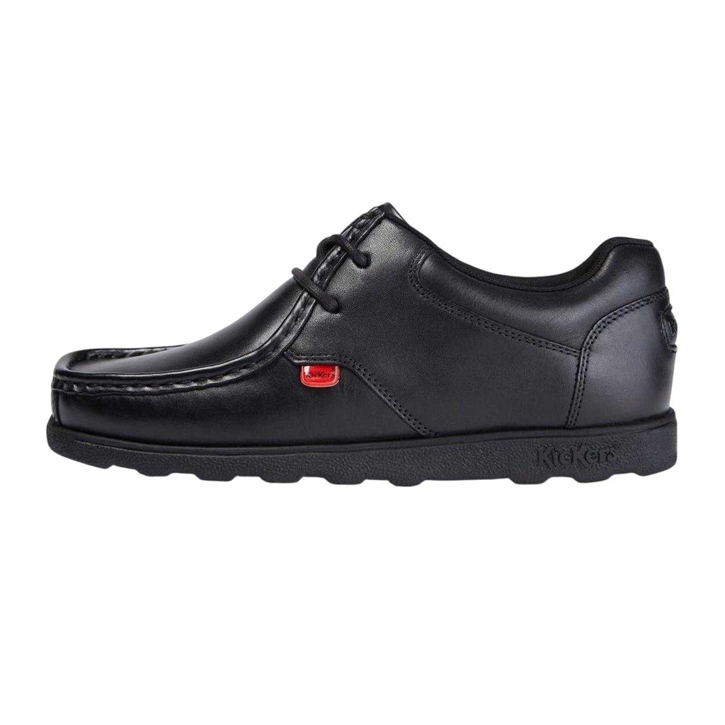 Kickers Childrens/Kids Fragma Leather Lace Up School Shoes