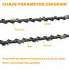 10 Inch Chainsaw Guide Bar Chain Combo Replacement Chain for WORX WG309 Sun Joe SWJ803E SWJ807E - 3/8'' .050'' 40 Drive Links