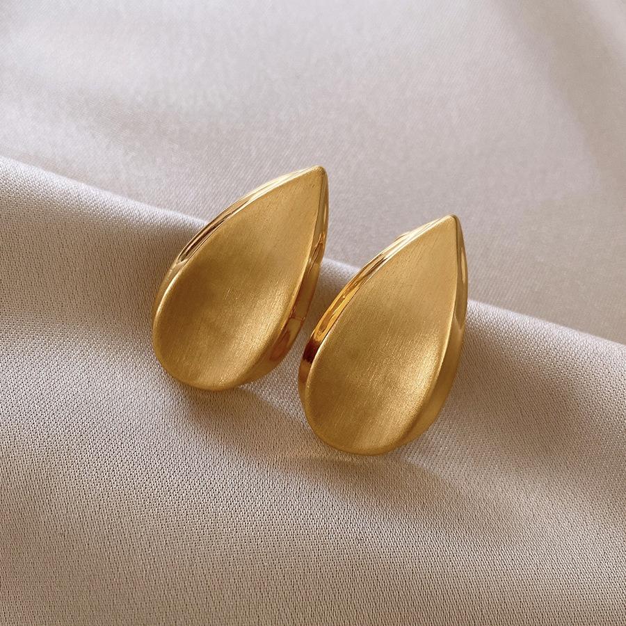 Brushed Teardrop Earrings