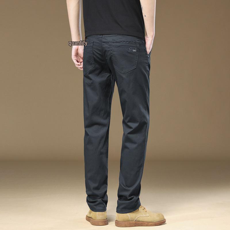 Premium Herrenhose mit schmaler Passform: Gerades Bein, Locker, Vielseitig, Modisch für Herbst, Winter und Sommer.