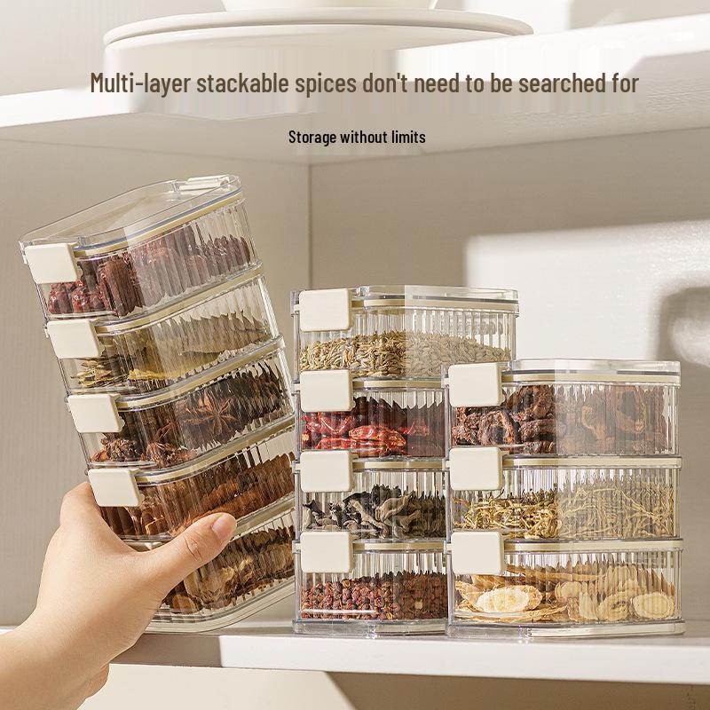 Custom Sealed Food-Grade Storage Jar for Spices, Beans, Nuts, Grains, and Cereals