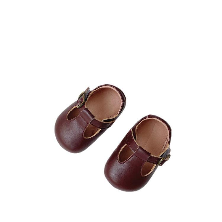 Korean Style Infant Walking Shoes with Soft Sole & Surface, Non-Slip, Solid Color for 0-2 Years