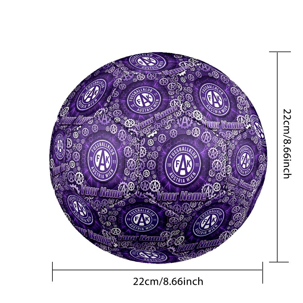 Personalized Size 5 Football Austria Wien FC Pattern Outdoor Game Sports Ball Gift