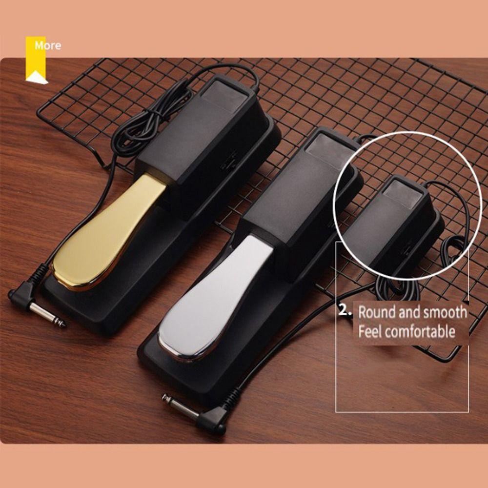 2 Color Electric Piano Keyboard Anti-Slip Sound Delay Pedal Electronic Organ