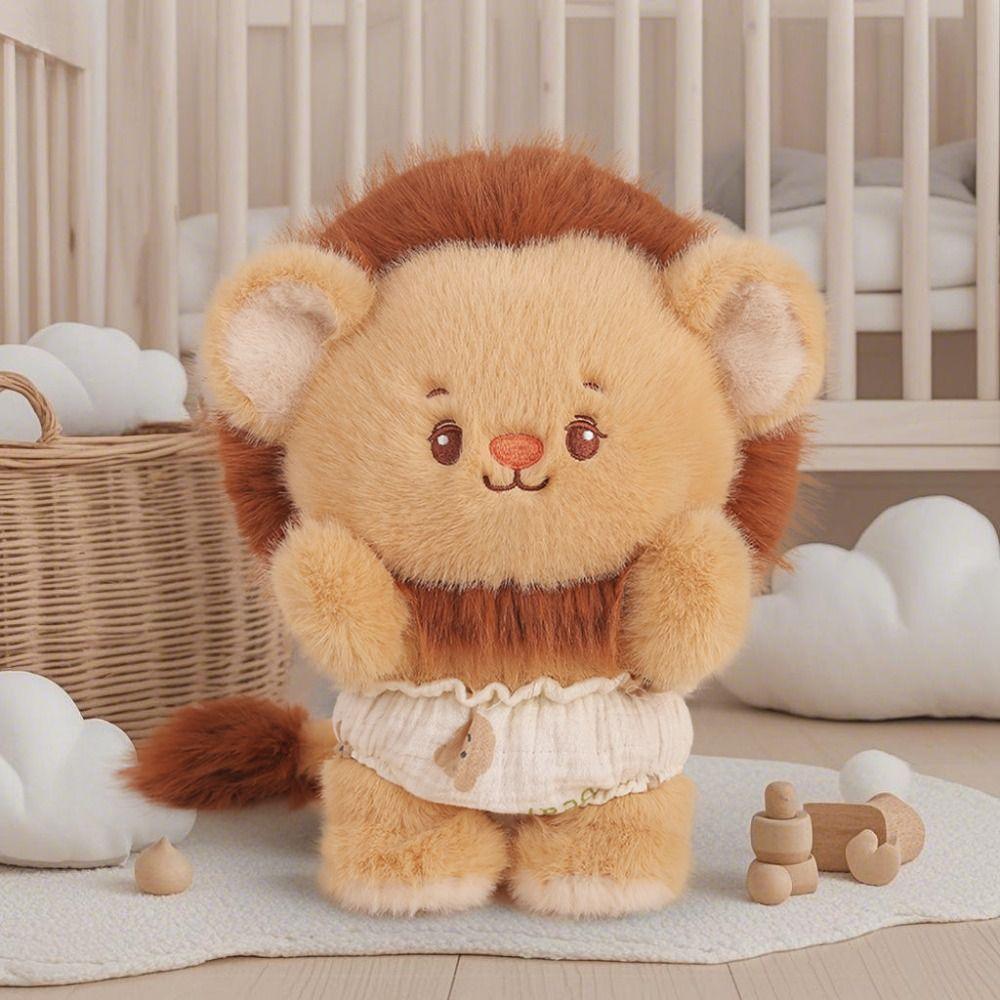 PP Cotton Soft Elephant Lion Plush Toy Fluffy Soothing Hug Pillow  Kids Gifts