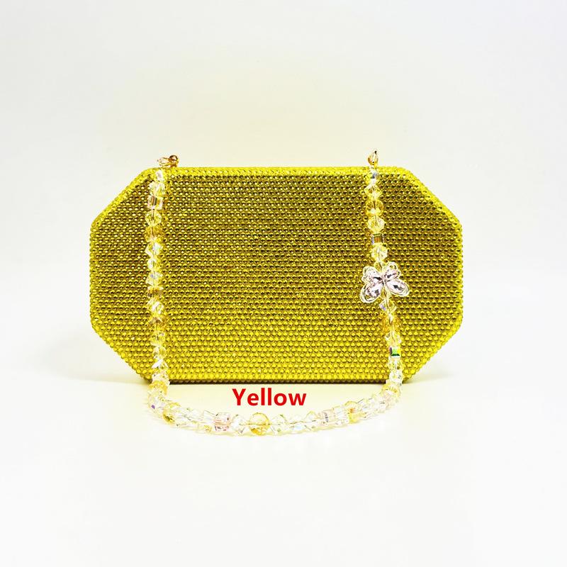 

Green Diamond Evening Clutch Stones Handbag WHTUOHENG Luxury Hard Metallic Crystal Purses Rhinestone Women s Wedding Party Purse 21cmX12cmX4cm