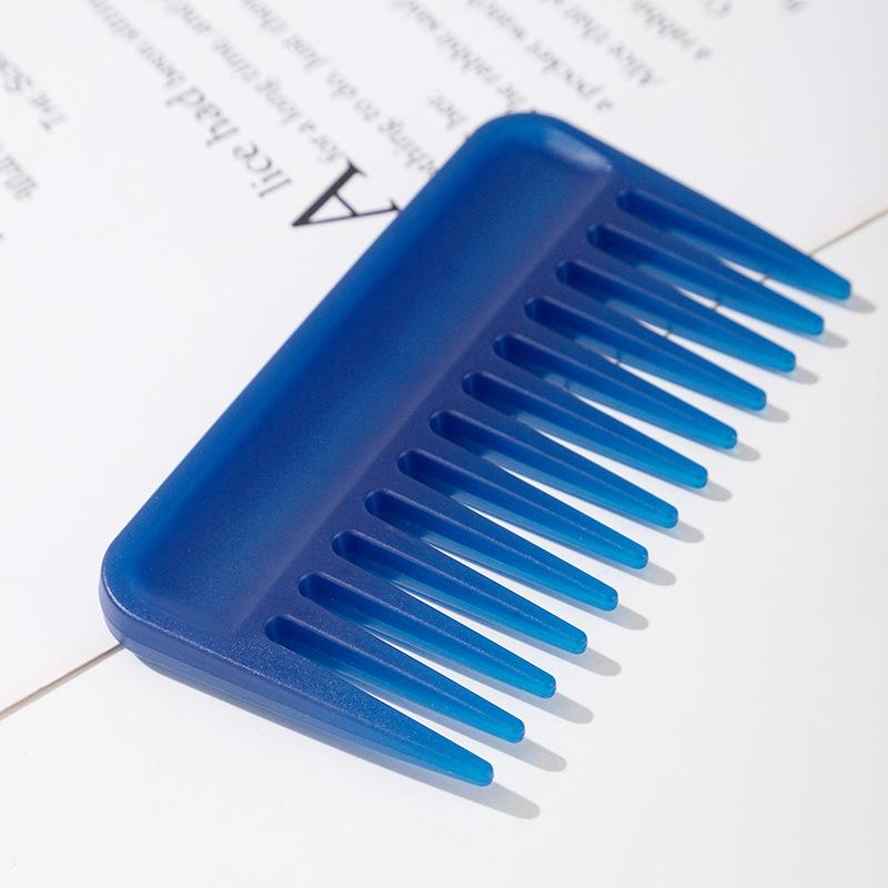 Rectangular Wide Tooth Comb Plastic Flat Combs Hair Massage Smoothing Hairdressing Styling Tool