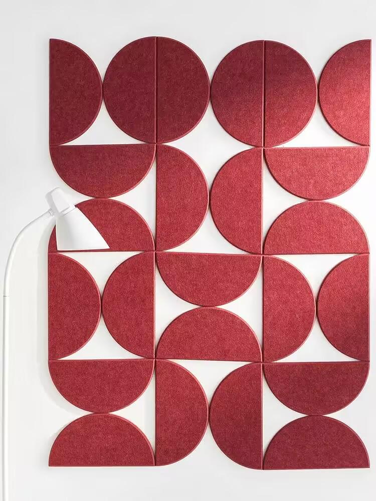Semi-Circle Polyester Felt Wall Decoration & Sound Absorption Board