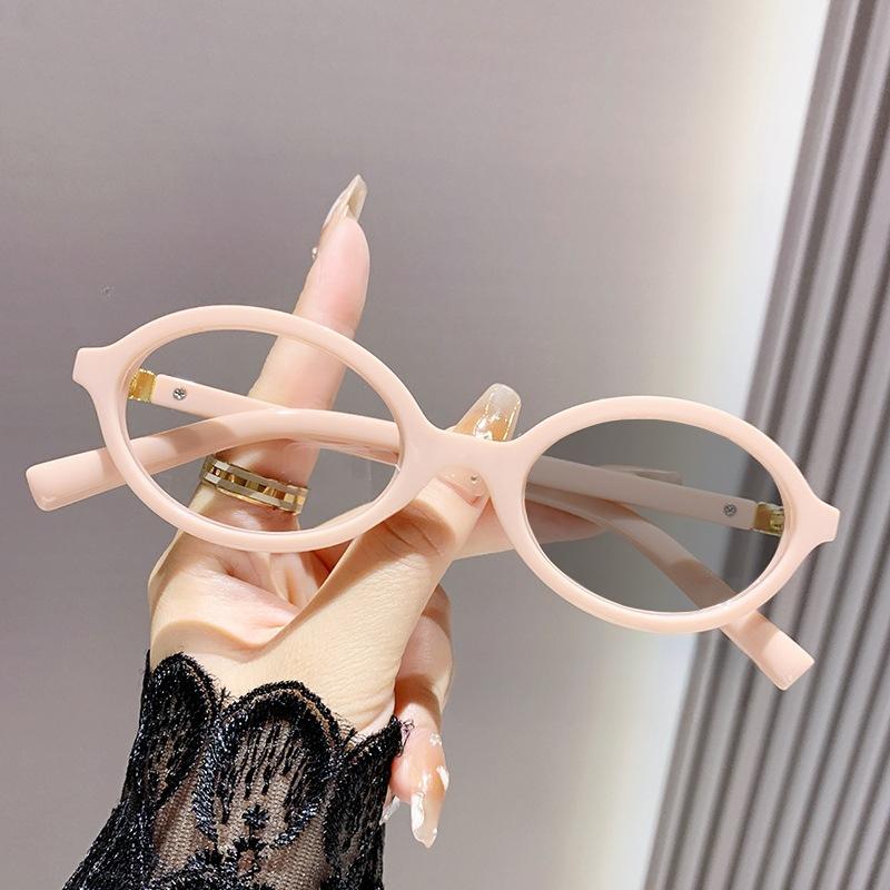 Advanced Elliptical Frame Photochromic Myopia Glasses Anti Blue Light Optical Prescription Eyewear 0 TO 4 0