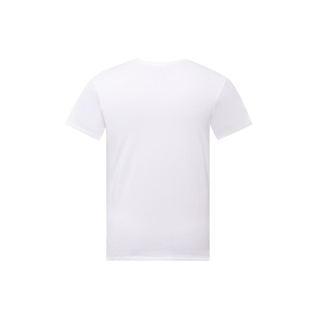 Nike Large Logo Print Crew Neck T-Shirt Men Tops White 707361-100