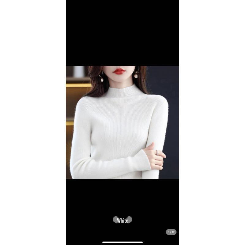 Maglione a collo mezzo alto in maglia Autunno/Inverno 2023 – Base layer casual e versatile