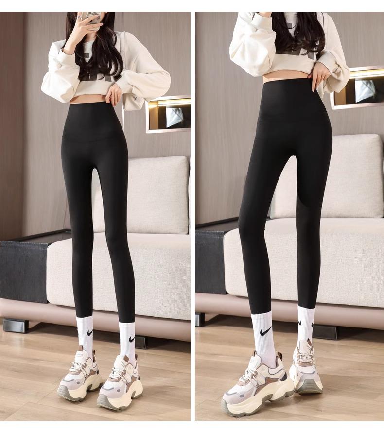 Nude High Waist Peach-Enhancing Leggings for Women - No Embarrassment Yoga Pants