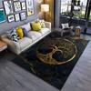 Tree of Life Gold Design Carpet Yoga Living Room Room Decor Children's Crawling Mat Doormat Area Rug Games Mat