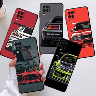 Case For Samsung Galaxy A50 A20e A70 A10 A40 A20s A10s M30s M51 M31s Black Soft Phone Cover Japan JDM Sports Cars Comic