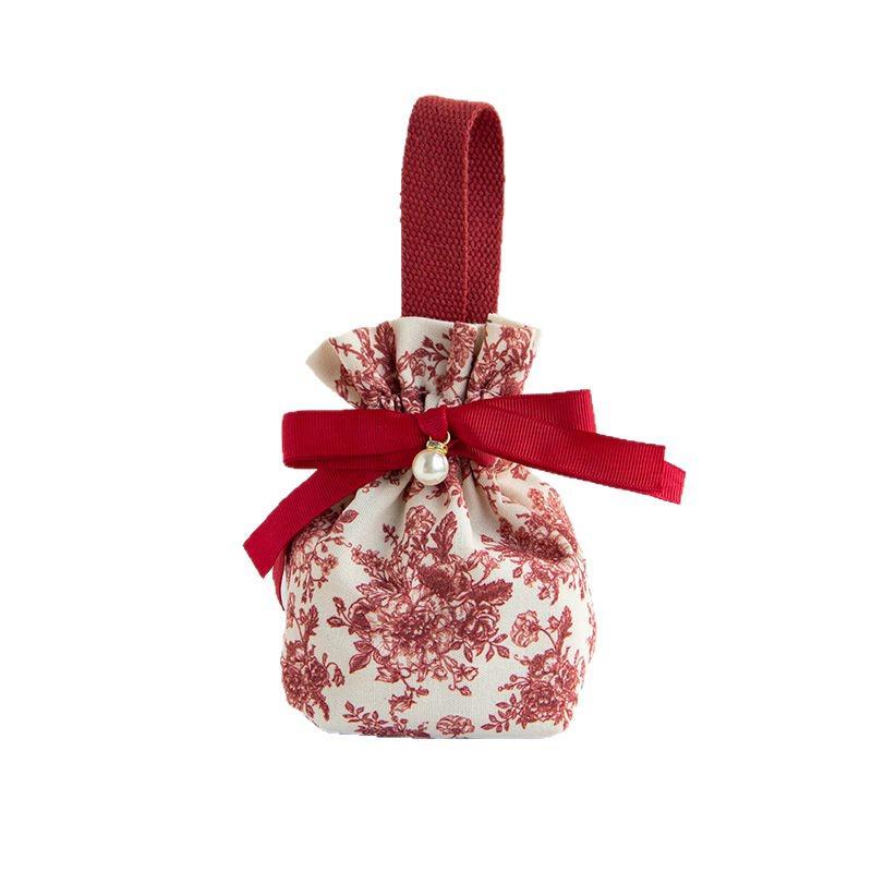 Stylish Wedding Candy Box Handbag - Elegant Cloth Favor Bag