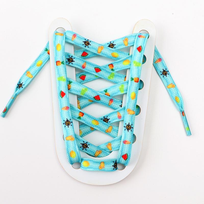 Duhové vysoké tkaničky Tenisové ploché tkaničky do bot Vzor potisku tkaničky pro tenisky Ženy Muž Dětská obuv Krajka Doplňky k botám