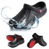 Plus Size Non-slip Black Waterproof Chef Shoes for Kitchen Safety