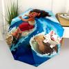 Moana & Happy Pig Automatic Opening and Closing Umbrella, Lightweight 3-Fold, With Cute Cartoon Characters, Suitable for Home, Outdoor and D