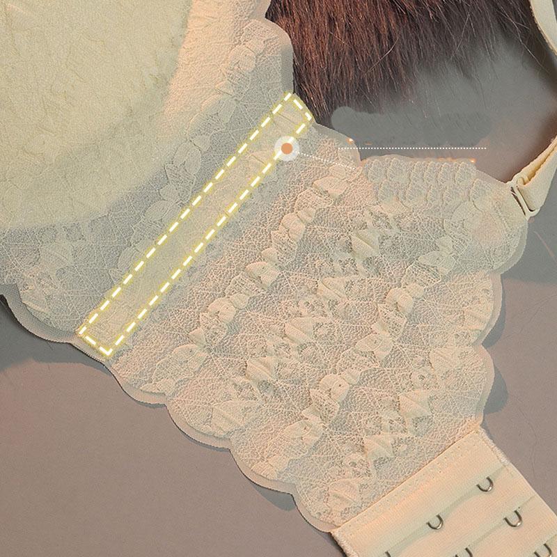 Women's Bra Cloud Bubble Underwear Small Chest Gathered No Underwire Bra Thin Style Lace Bra