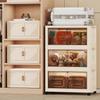 Foldable Multi-Layer Storage Cabinet for Clothing, Snacks, Books, and Toys
