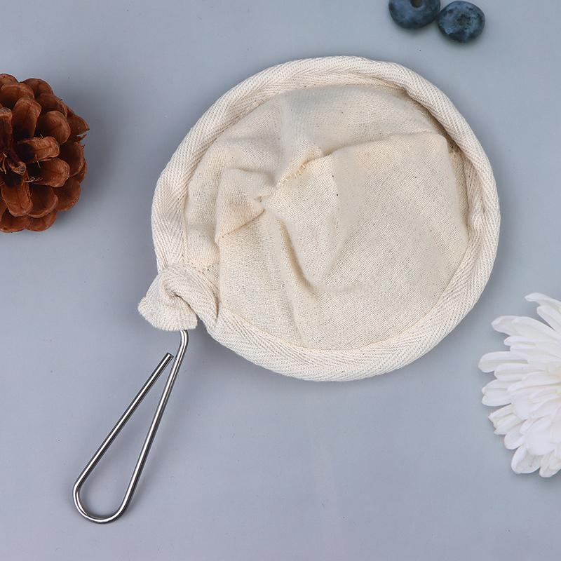 Reusable Corrosion Prevention Flannel Cloth Coffee Tea Strainer - For Dropping Pot Mesh Basket Brewing Utensils