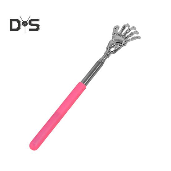 Extendable Metal Back Scratcher with Rubber Handles Portable Telescoping Back Massager Tool for Itchy Skin Relief Stocking Stuffer for Men Women Kids