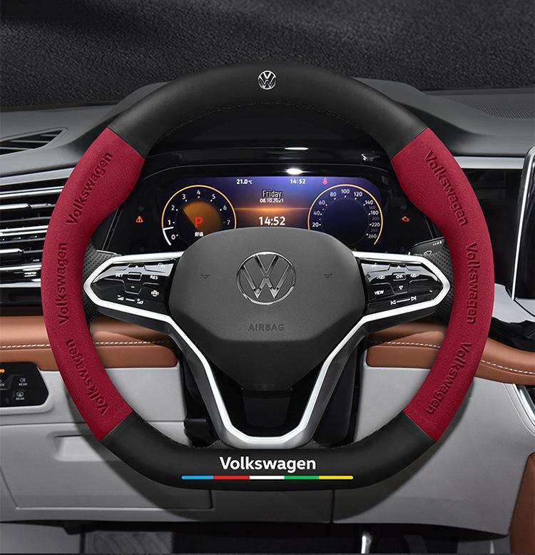 Volkswagen Teramont Stuurhoes (17-23) Suède Koolstofvezel, Universele Pasvorm voor Alle Seizoenen