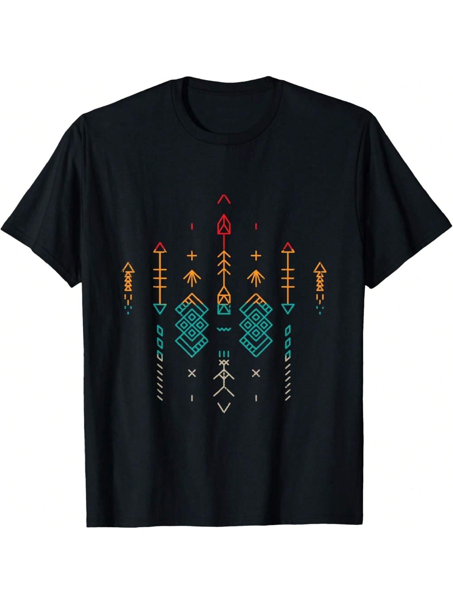 Pattern Ancient Civilization Warrior Mexican History T-Shirt S