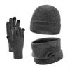 3 Piece Set Beanie Hat, Neck Warmer, Gloves Scarf Wrap Windproof for Cold Weather Women Men Girls