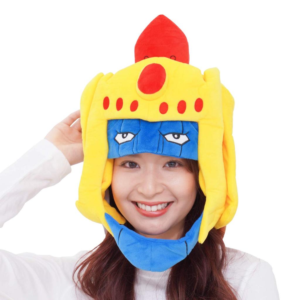 SAZAC Kinnikuman Fleece Kigurumi Deluxe Cap (Adult) - One Size Fits Most (Asuraman)