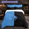 Set Biancheria da Letto Aston Villa Football 3 Pezzi Morbido Set Copripiumino con Federe Set Decorazione Camera da Letto per la Casa