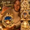 3D Christmas Ball Ornament Light-Up Battery Powered Hanging Decoration for Christmas Tree