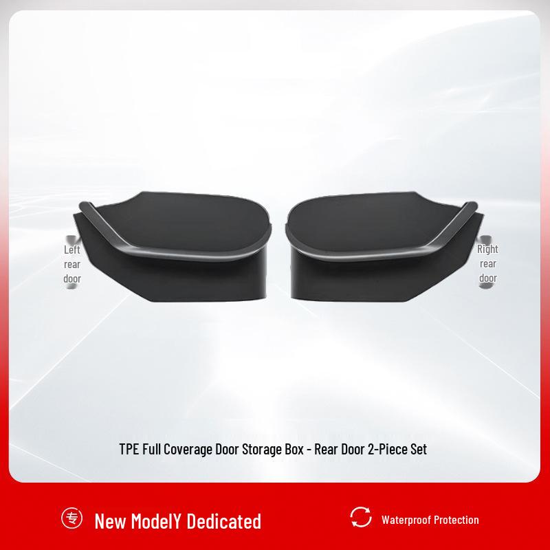 

Tesla Model Y/3 Door Groove Storage Box Full Coverage Suede Pad Accessory.