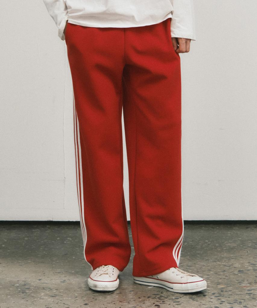Wednesday Oasis Newtro Line Track Pants_Red(W25-Pt25)