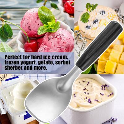 Ice Cream Scoop Stainless Steel Flat Ice Cream Spade Ice Cream Paddle for Hard Freezed or Creamy Ice Cream Dessert Spade Butter Cutter