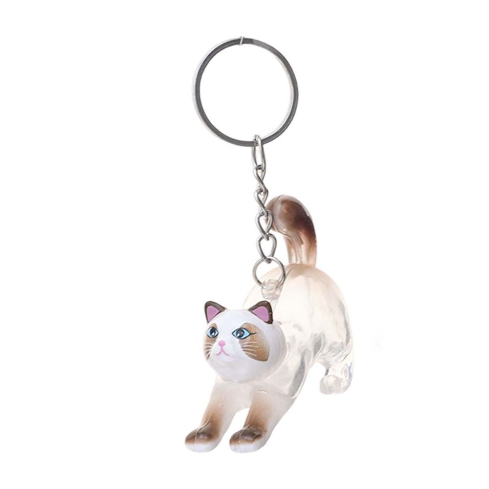 Transparent Acrylic Keychain Cat Hair Storage Capsule Handmade Hamster Hair Storage  DIY Pendant