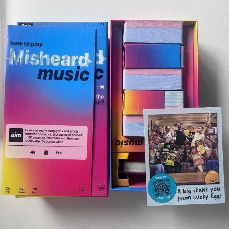 Morsomme Musikkspillkort Misforståtte Musikkspill Gjett Sangen Eller Artisten Med 500 Lyriske Tøyskort Familie Kortspill