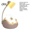 Safe PVC ABS Room Decor Sleeping Cat Night Light for Kids, Rechargeable LED Nursery Lamp, Portable USB Charging Adjustable Brightness Bedside