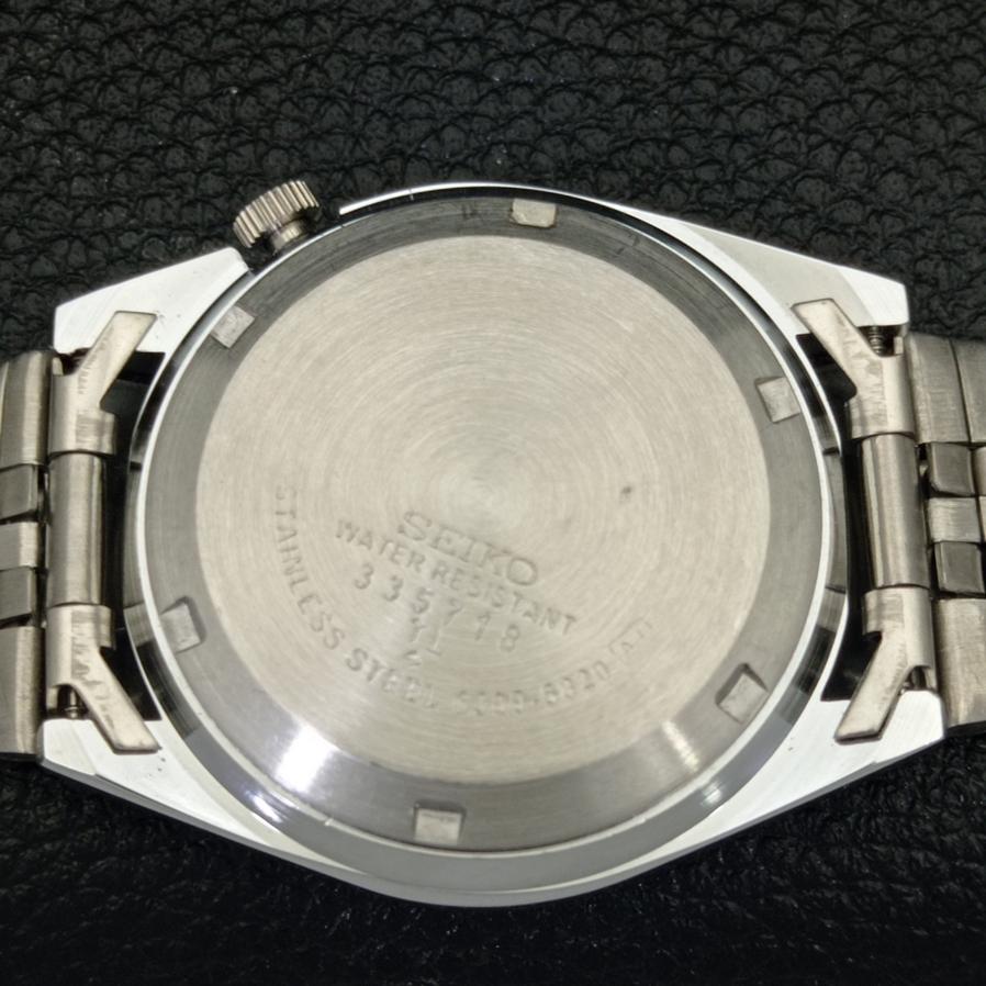 REFURBISHED VINTAGE SEIKO 5 AUTOMATIC 6309A JAPAN MENS D/D WHITE WATCH A318611-9