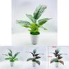 Faux Green Plant With Injection Molded Leaves For Living Room Decoration Gift Ideas