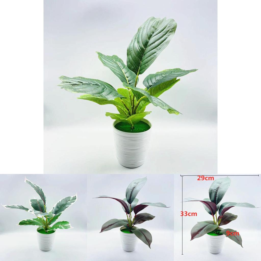 Faux Green Plant With Injection Molded Leaves For Living Room Decoration Gift Ideas