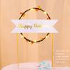 Led Luminous Garland Insert  Card Bright Cake Decoration For Birthday Party Diy Cake Decoration