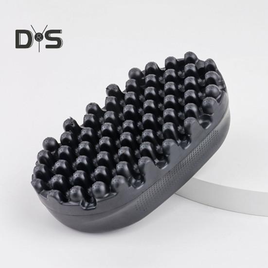 Kartáč na kudrnaté vlasy Dreadlock Twist Styler Omyvatelná Afro houba Afro Racket pro rodiny Snadné lokny Gumová rukojeť Profesionální hřeben na lokny pro všechny vlasy