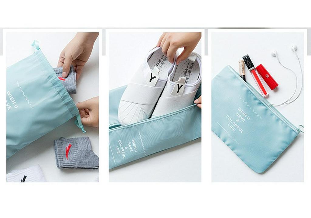 7-Piece Travel Storage Set: Bags for Toiletries, Cosmetics, Clothes, Shoes, and Luggage