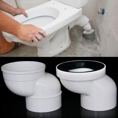 Tubo di Scarico per WC da 110mm Design Eccentrico Adattatore di Estensione Flangia di Estensione per Spostamento Scarico WC Adattatore di Estensione Estensore