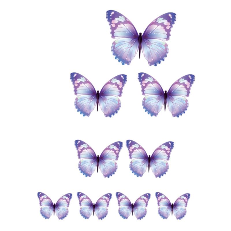 Beautiful Butterfly Cake Decoration Butterflies For Cake Girl Happy Birthday Topper Mother'S Day Decorating Party Supplies