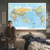 English Map Background World Map Political Distribution 2012 Year Wall Hanging Poster Decor Travel/Educational Supplies