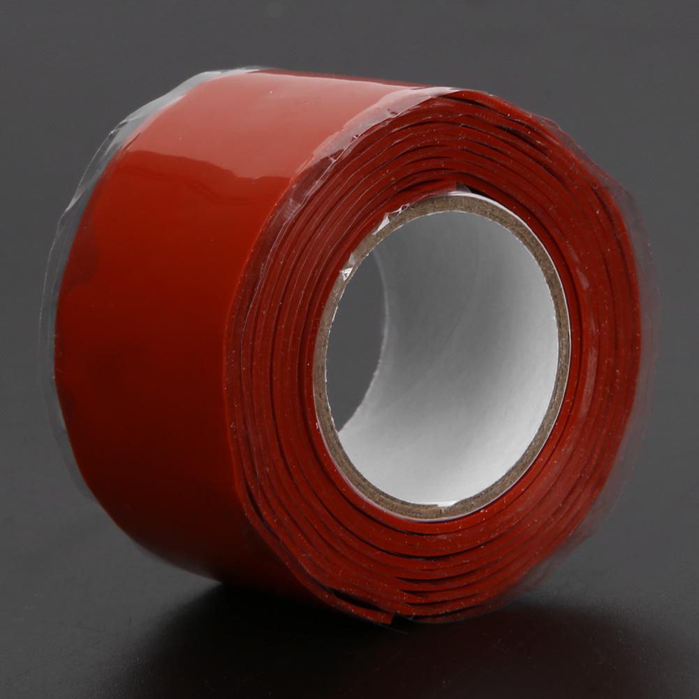 Waterproof Tape Strong Stickiness PVC PPR Pipes Repairing Supplies 1 Meter Length WhiteCelsiusRed