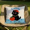 Cartoon Cat Cushion Cover Soft Reversible Durable Pillow Cover MultiScene Use for Home Car Daily Comfort