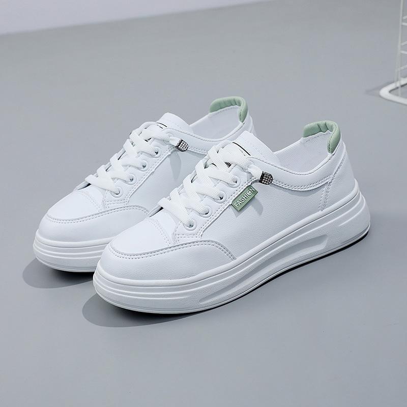 Frühling und Herbst Neue Flache Sohle Lederoberfläche Atmungsaktiv Lässig Port-Stil Studenten Board Schuhe Sommer